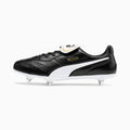 Black-White - Back - Puma Mens King Top Leather Football Boots
