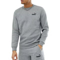Grey Heather - Side - Puma Mens ESS Logo Sweatshirt