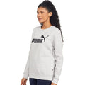 Light Grey Heather - Pack Shot - Puma Womens-Ladies ESS Logo Sweatshirt