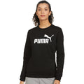 Puma Black - Side - Puma Womens-Ladies ESS Logo Sweatshirt