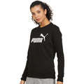 Puma Black - Pack Shot - Puma Womens-Ladies ESS Logo Sweatshirt