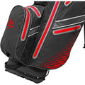 Black-Red - Side - Longridge Waterproof Golf Club Stand Bag