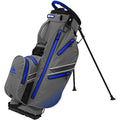 Grey-Blue - Front - Longridge Waterproof Golf Club Stand Bag