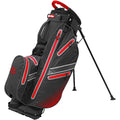 Black-Red - Front - Longridge Waterproof Golf Club Stand Bag