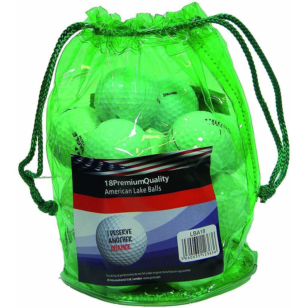 White - Front - Longridge Mixed Golf Balls (Pack of 18)