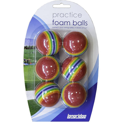 Multicoloured - Side - Longridge Foam Ball (Pack Of 6)