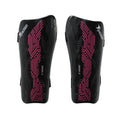 Black-Pink - Front - Precision Unisex Adult Origin.0 Strap Shin Guards