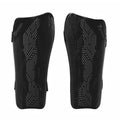 Black-Charcoal - Front - Precision Unisex Adult Origin.0 Strap Shin Guards