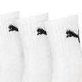 White - Side - Puma Unisex Adult Lightweight Crew Socks (Pack of 3)