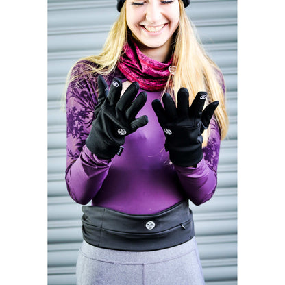 Black - Side - Six Peaks Unisex Adult Winter Thermal Gloves