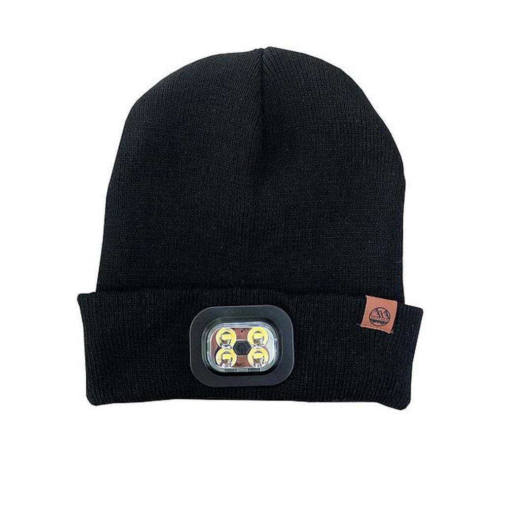 Black - Front - Six Peaks Unisex Adult LED Beanie
