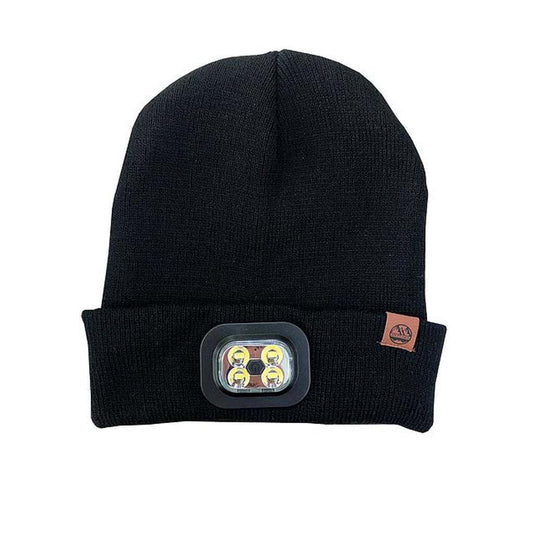 Black - Front - Six Peaks Unisex Adult LED Beanie