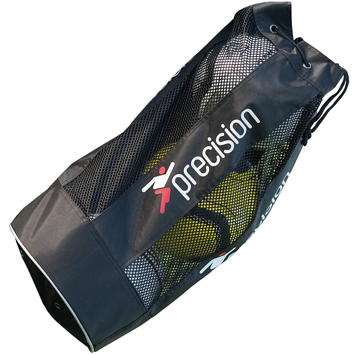 Black - Front - Precision Tubular 3 Ball Football Bag
