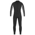Black-Grey - Back - Urban Beach Mens Blacktip Monochrome Long-Sleeved Wetsuit