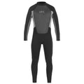 Black-Grey - Front - Urban Beach Mens Blacktip Monochrome Long-Sleeved Wetsuit