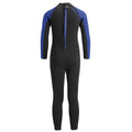 Black-Blue - Back - Urban Beach Childrens-Kids Sharptooth Long-Sleeved Wetsuit