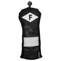 Black-White - Front - Longridge Fairway Golf Club Head Cover