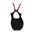 Black-Pink - Back - Speedo Womens-Ladies Hyperboom Splice Eco Endurance+ One Piece Swimsuit
