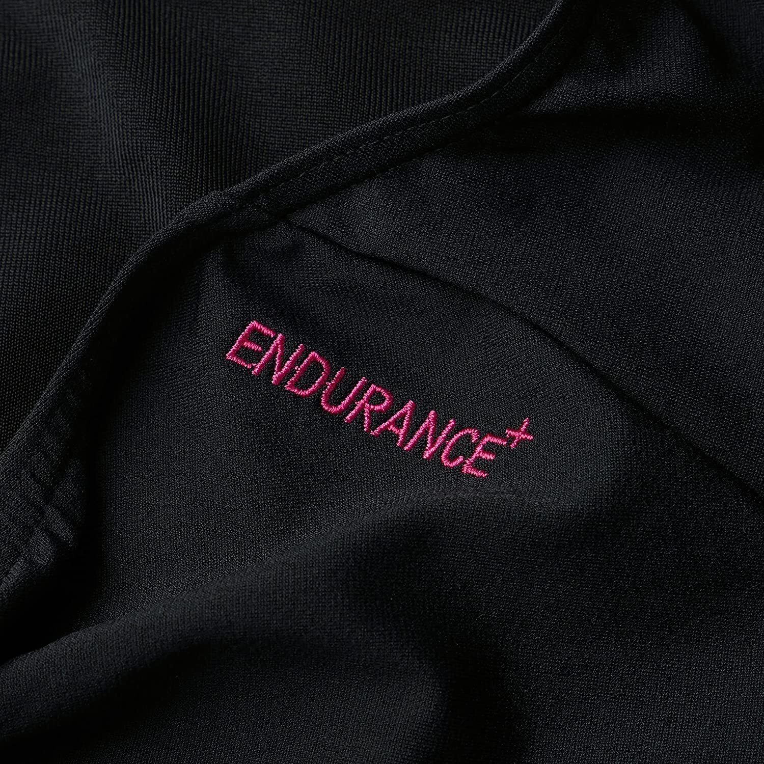 Black-Pink - Pack Shot - Speedo Womens-Ladies Hyperboom Splice Eco Endurance+ One Piece Swimsuit