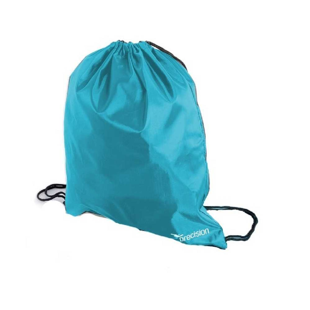 Cyan - Front - Precision PU Drawstring Bag