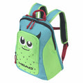 Blue-Green - Front - Head Childrens-Kids Monster Backpack