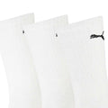 White - Side - Puma Unisex Adult Crew Sports Socks (Pack of 3)