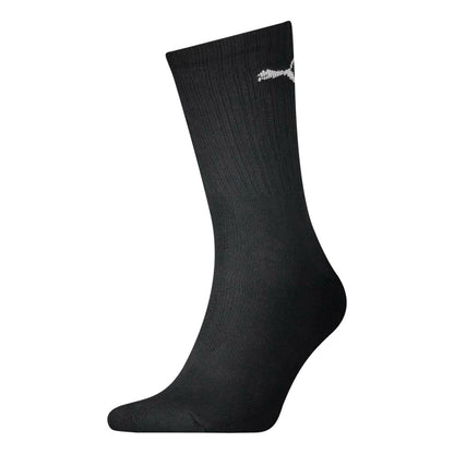 Black - Front - Puma Unisex Adult Crew Sports Socks (Pack Of 3)