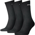 Black - Back - Puma Unisex Adult Crew Sports Socks (Pack Of 3)