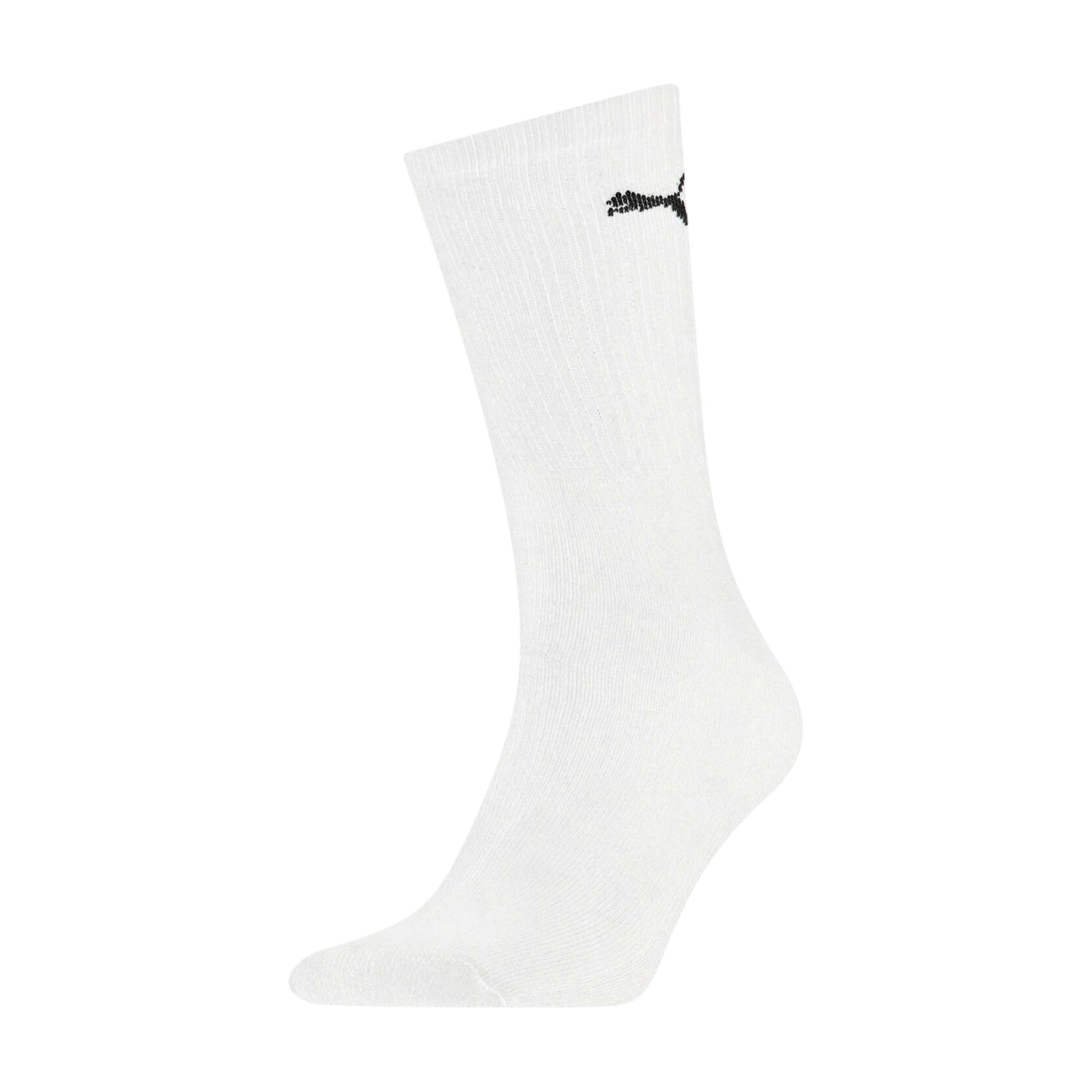 White - Front - Puma Unisex Adult Crew Sports Socks (Pack Of 3)