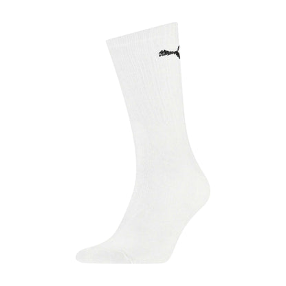 White - Front - Puma Unisex Adult Crew Sports Socks (Pack Of 3)