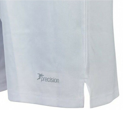 White - Back - Precision Childrens-Kids Madrid Shorts