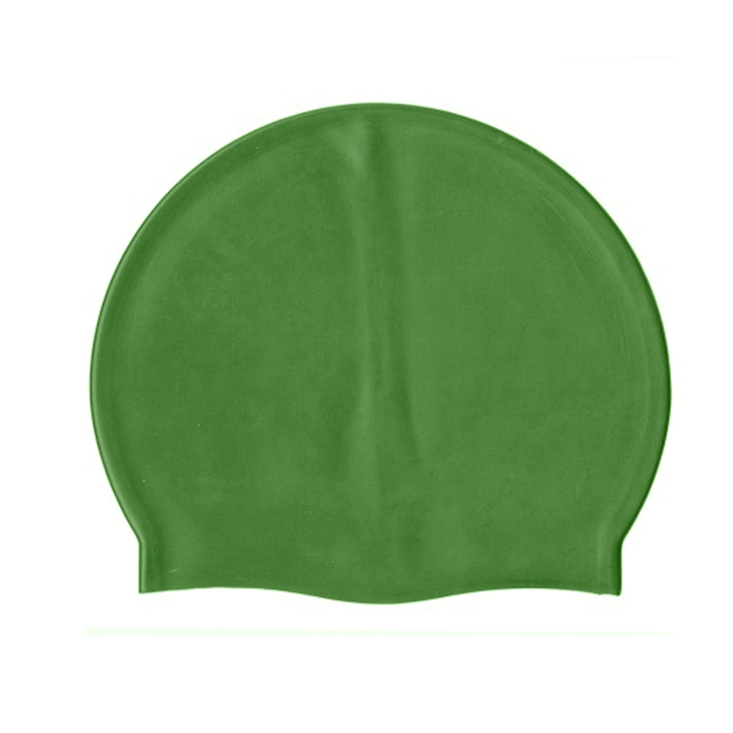 Green - Back - SwimTech Unisex Adult Silicone Swim Cap