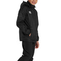 Black - Side - Canterbury Childrens-Kids Vaposhield Full Zip Waterproof Jacket