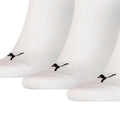 White - Back - Puma Unisex Adult Invisible Socks (Pack of 3)
