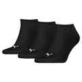 Black - Back - Puma Unisex Adult Invisible Socks (Pack of 3)