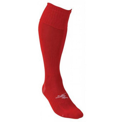 Red - Back - Precision Childrens-Kids Pro Plain Football Socks