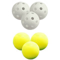 Yellow-White - Back - Longridge Practice Golf Balls (Pack of 32)