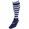 Navy-White - Front - Precision Childrens-Kids Pro Hooped Football Socks