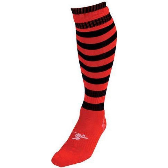 Red-Black - Front - Precision Childrens-Kids Pro Hooped Football Socks