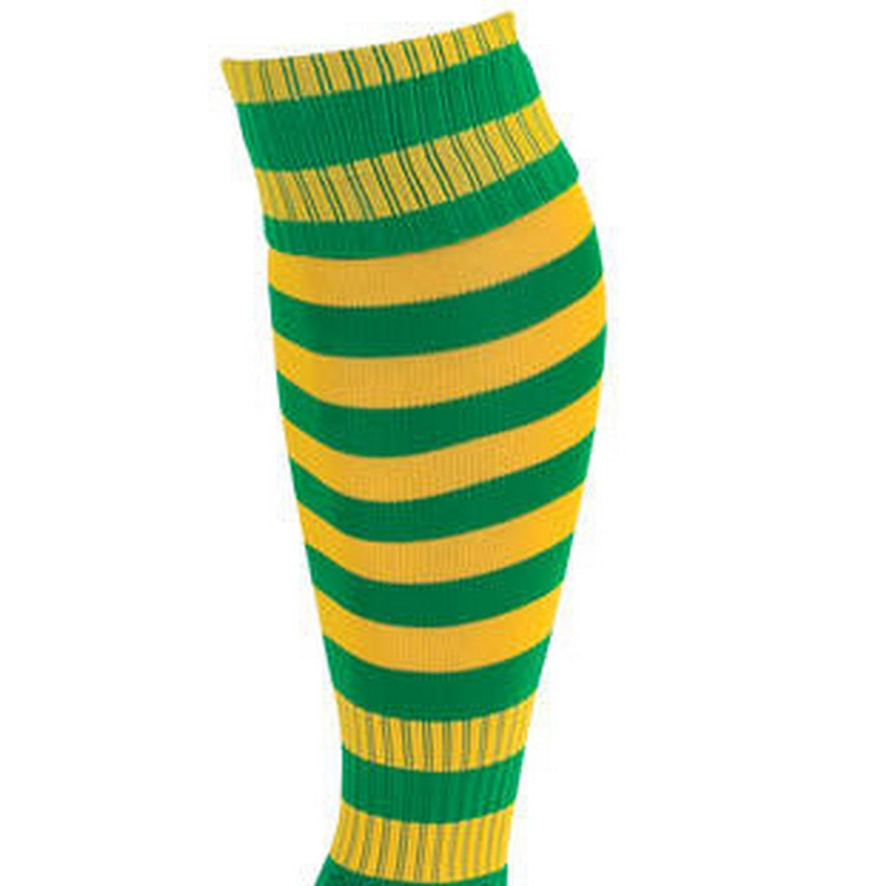 Green-Gold - Back - Precision Unisex Adult Pro Hooped Football Socks