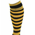 Black-Amber Glow - Back - Precision Unisex Adult Pro Hooped Football Socks