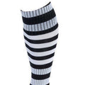 Black-White - Back - Precision Unisex Adult Pro Hooped Football Socks