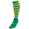 Green-Gold - Front - Precision Unisex Adult Pro Hooped Football Socks