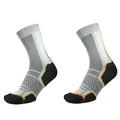 Black-Orange-Green - Back - 1000 Mile Mens Trek Recycled Socks (Pack of 2)