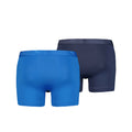 Blue - Back - Puma Mens Active Boxer Shorts (Pack of 2)
