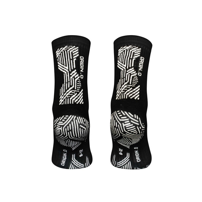 Black-White - Back - Precision Childrens-Kids Origin.0 Gripped Anti-Slip Sports Socks
