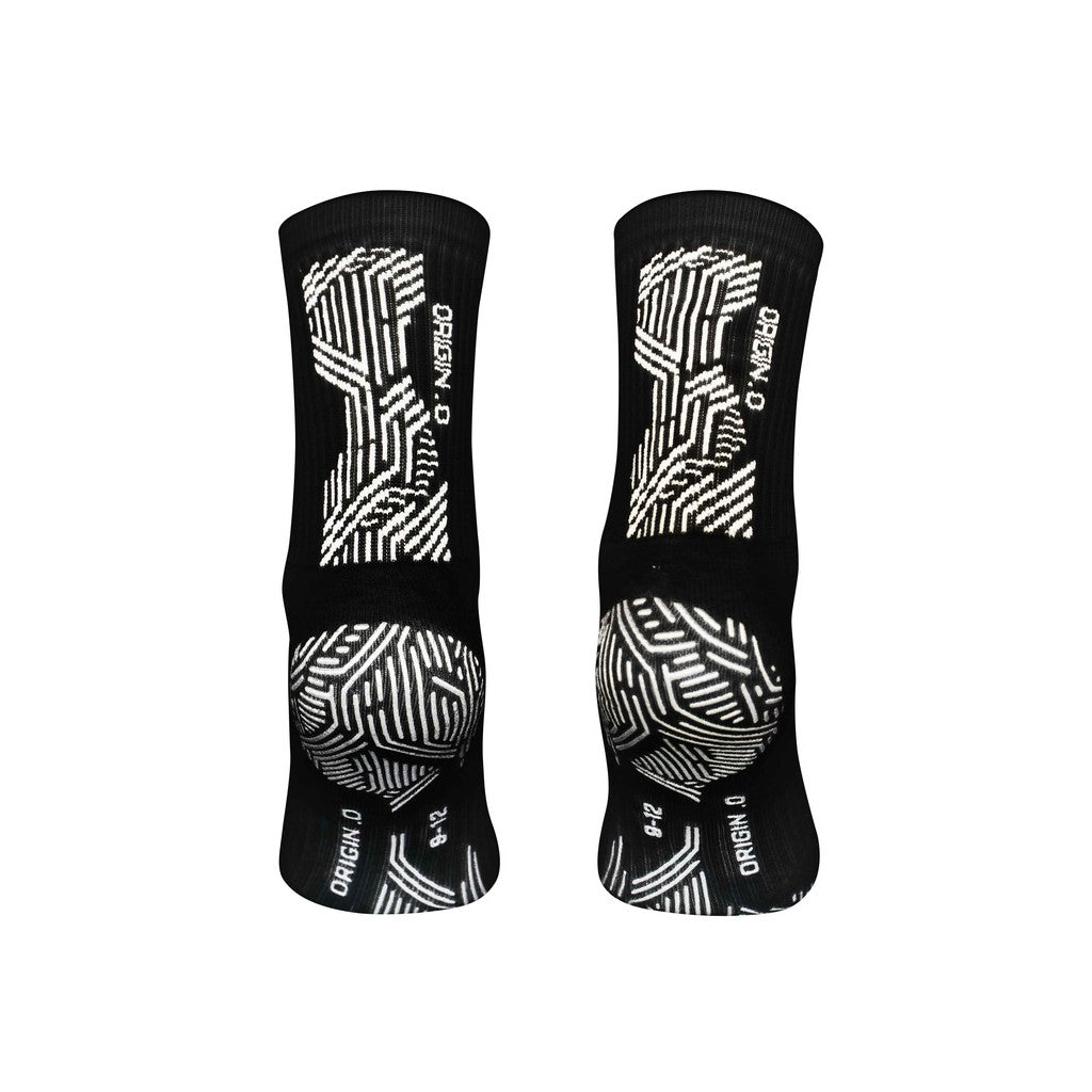 Black-White - Back - Precision Unisex Adult Origin.0 Gripped Anti-Slip Sports Socks