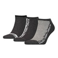 Charcoal - Front - Calvin Klein Mens Trainer Socks (Pack of 3)
