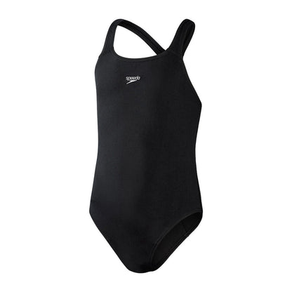 Black - Front - Speedo Girls Medalist Eco Endurance+ One Piece Swimsuit