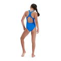 Bondi Blue - Back - Speedo Girls Medalist Eco Endurance+ One Piece Swimsuit